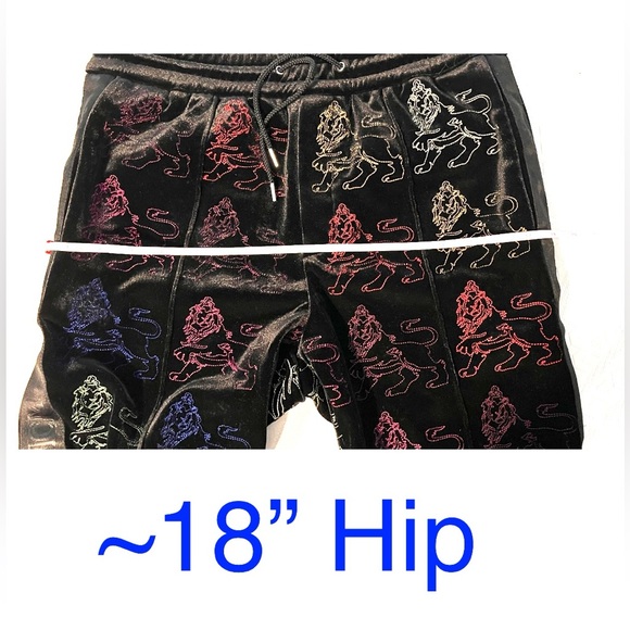 MCM Luxury Velour Jogger Black Multicolor Lion Logo Limited Ed MCM Handbag Brand - Picture 14 of 14